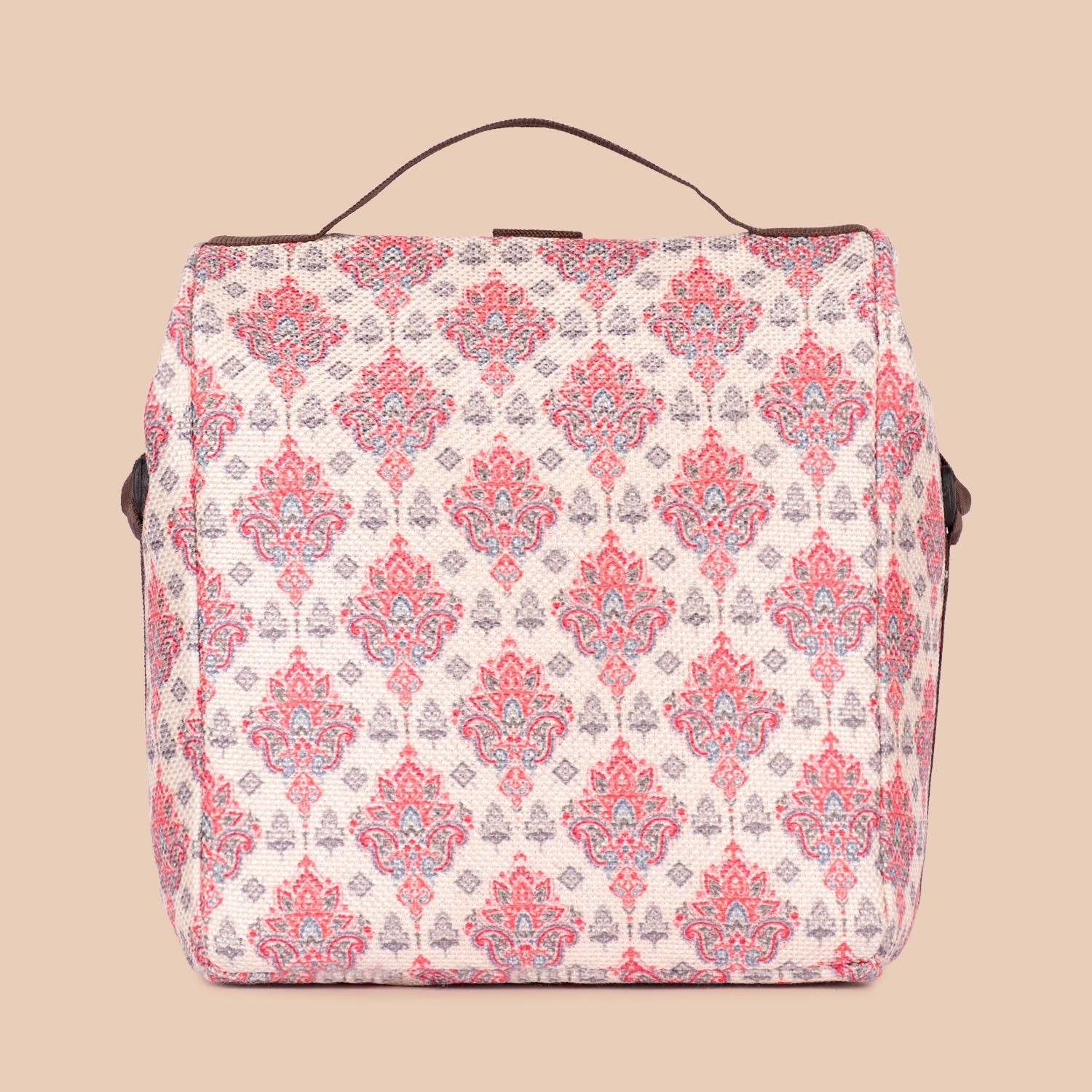 ZIP-Kashmiri Tulips Roll Up Lunch Bag