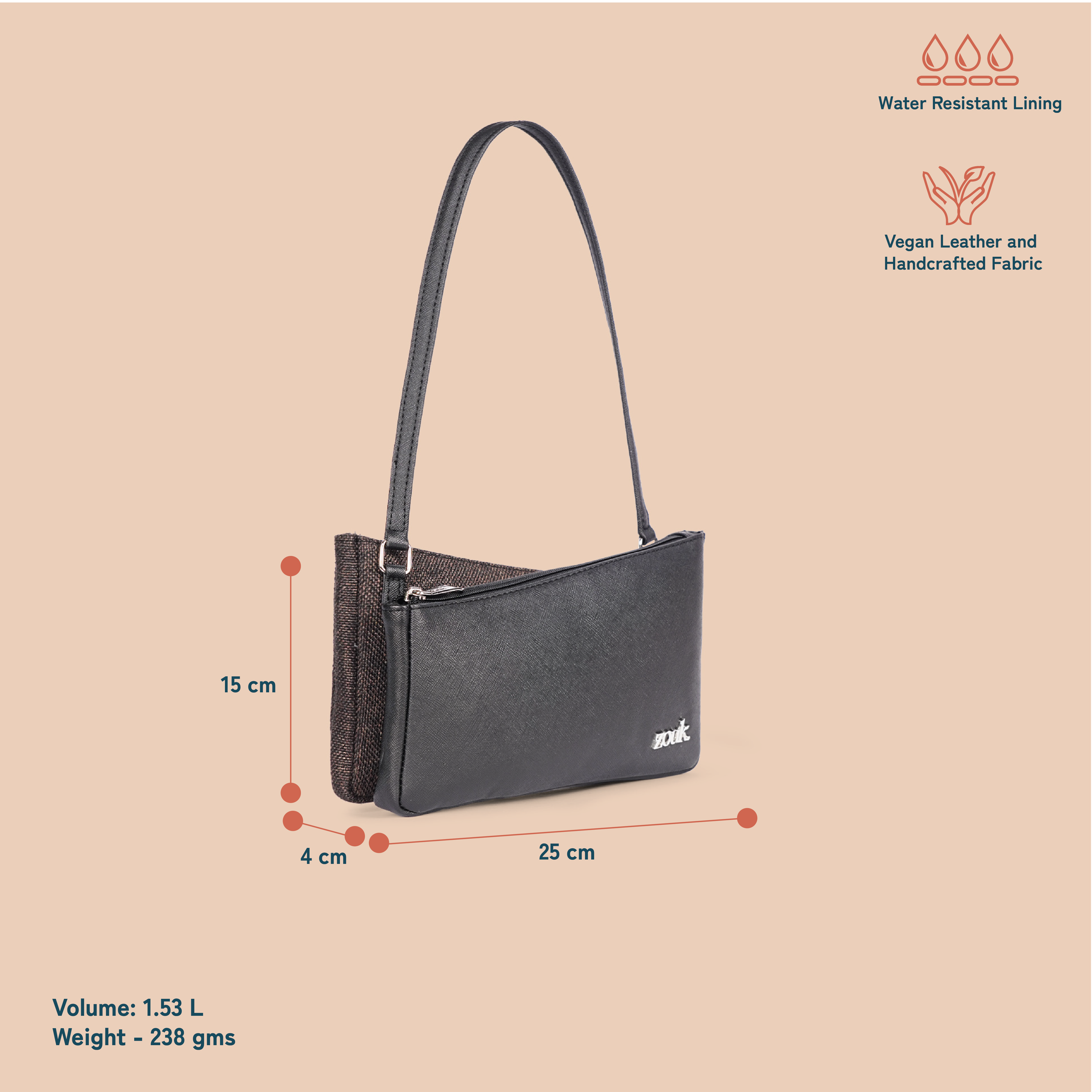 ZIP-Kiya Baguette - Bristel