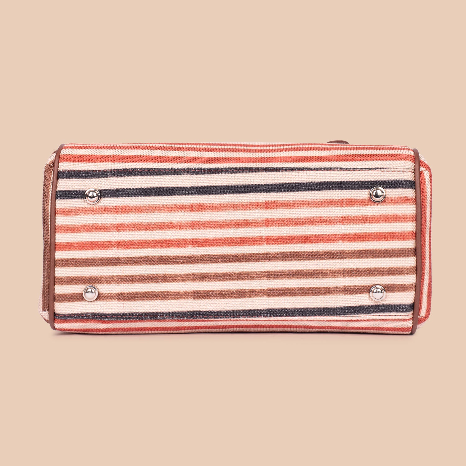 Konkona Heritage Satchel Bag - Qutub Stripes