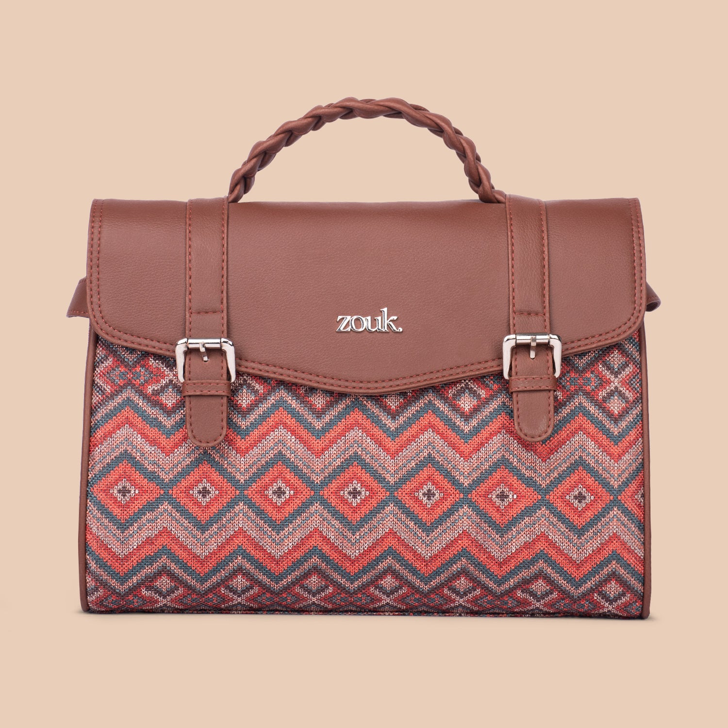 Konkona Heritage Satchel Bag - Gwalior Weaves