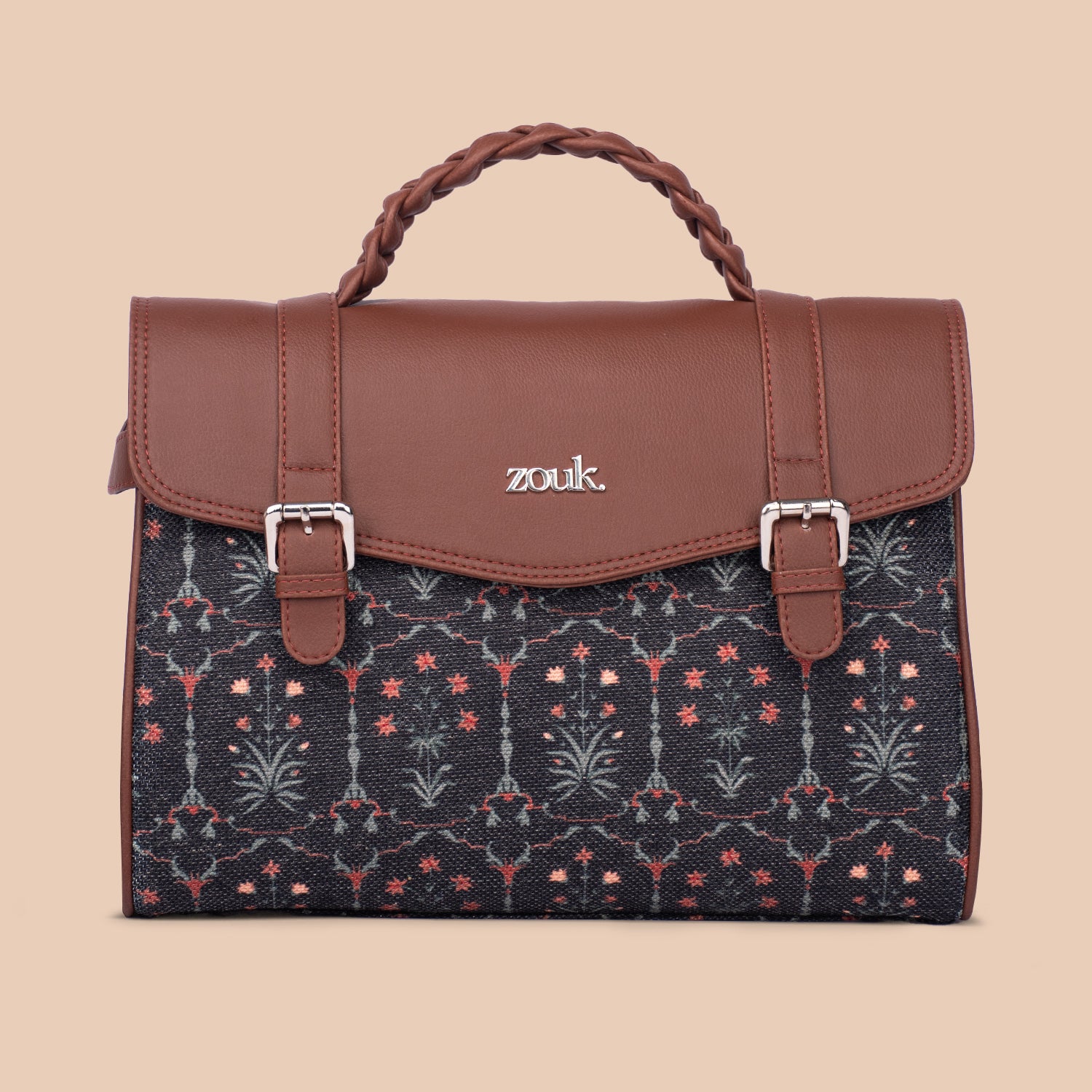 Konkona Heritage Satchel Bag - Taj Guldasta
