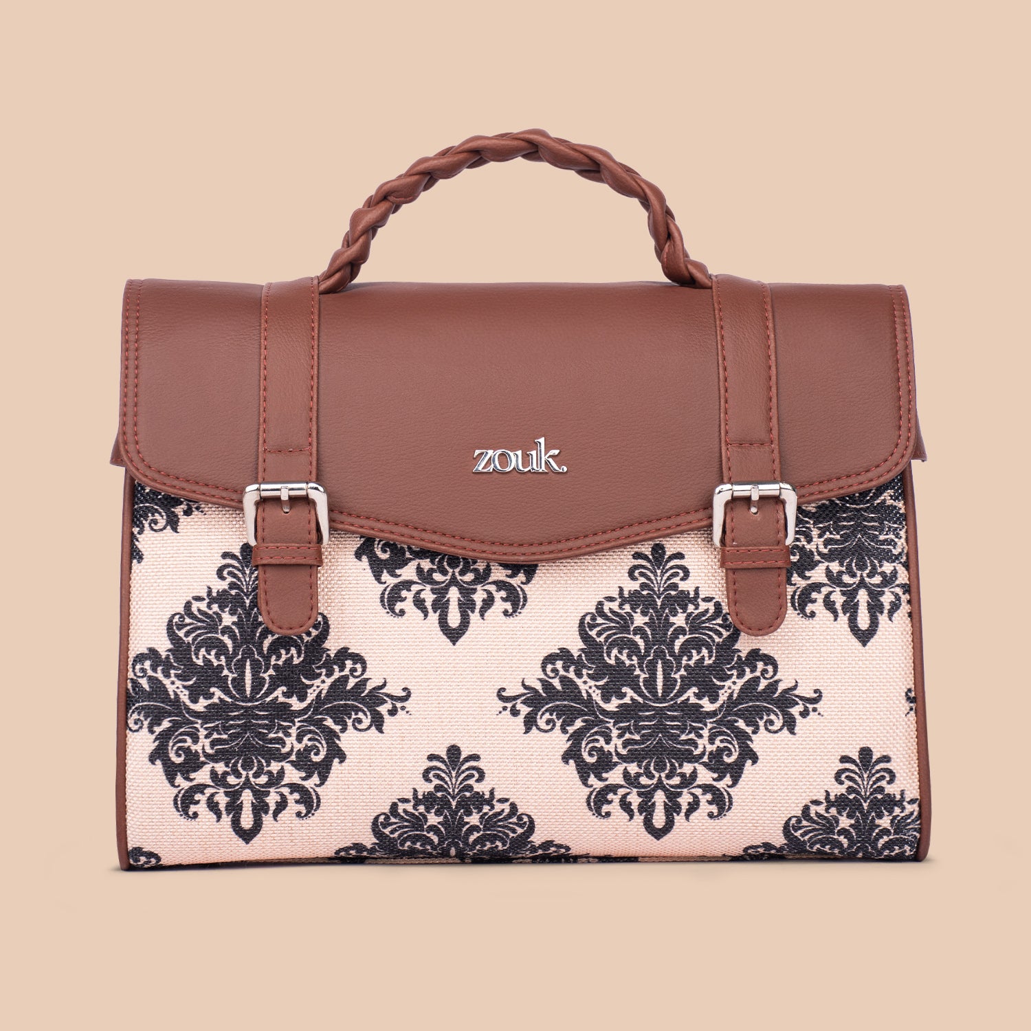 Konkona Heritage Satchel Bag - Mughal Motif