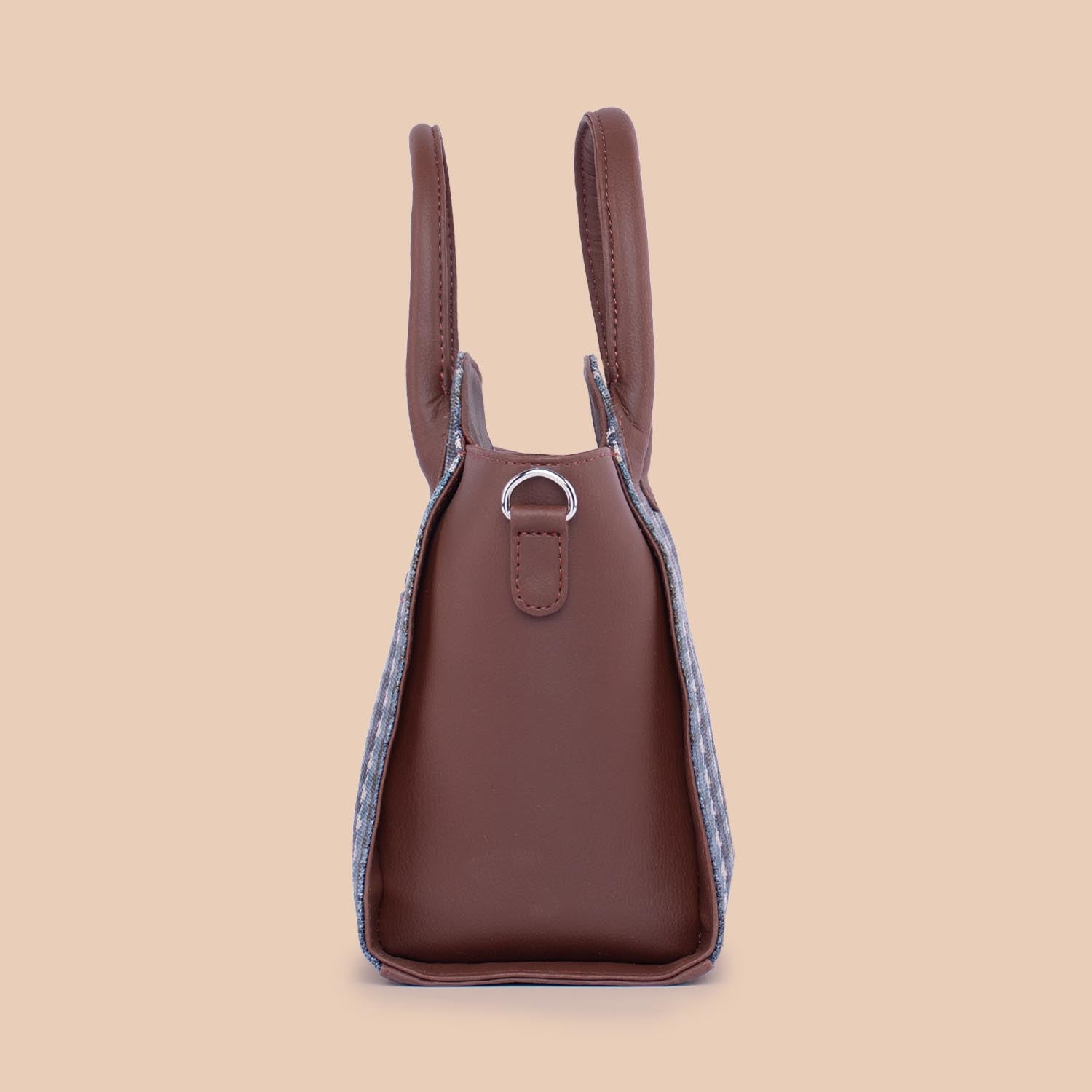 Konkona City Satchel Bag - Bombay Houndstooth