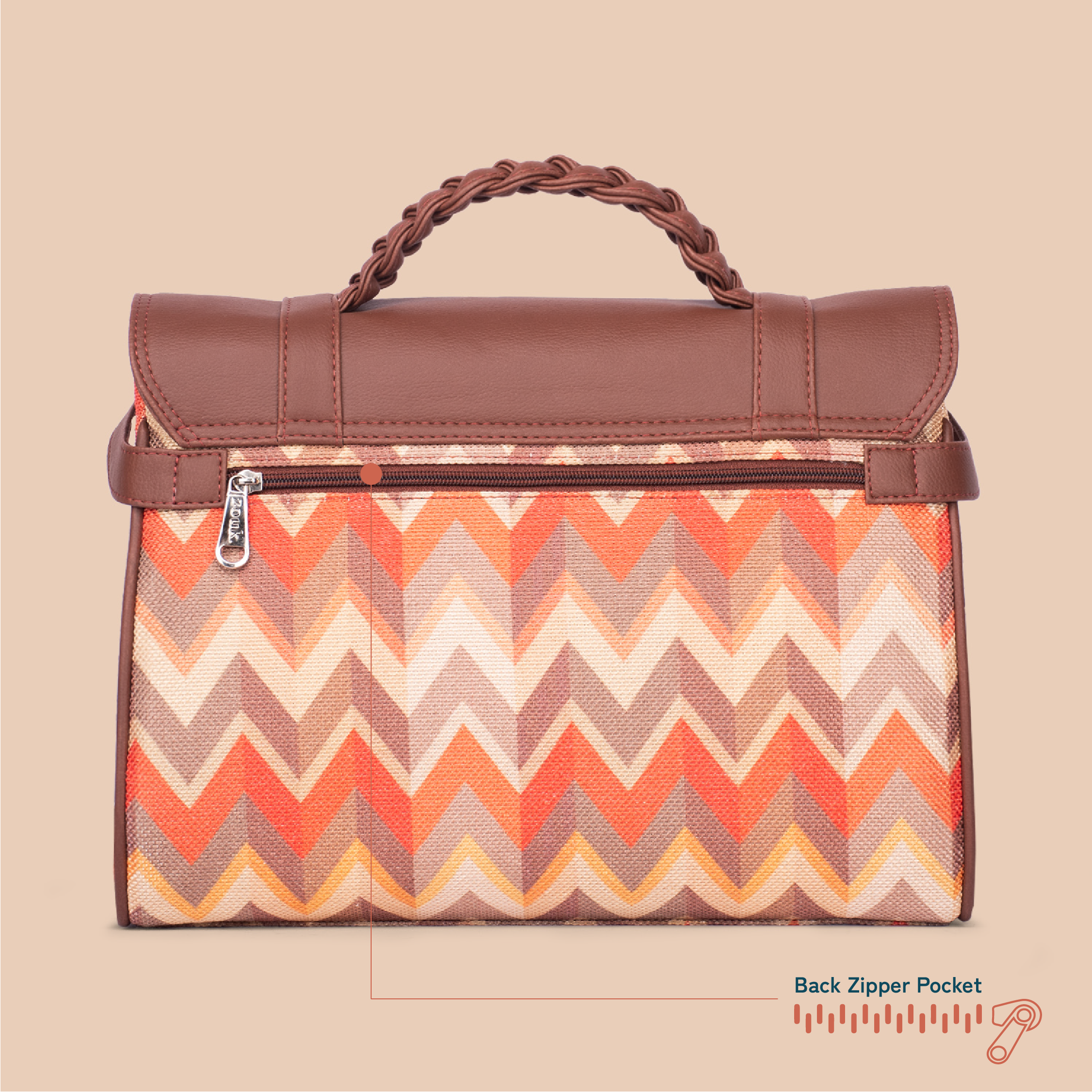 Konkona Heritage Satchel Bag - Tidal Wave