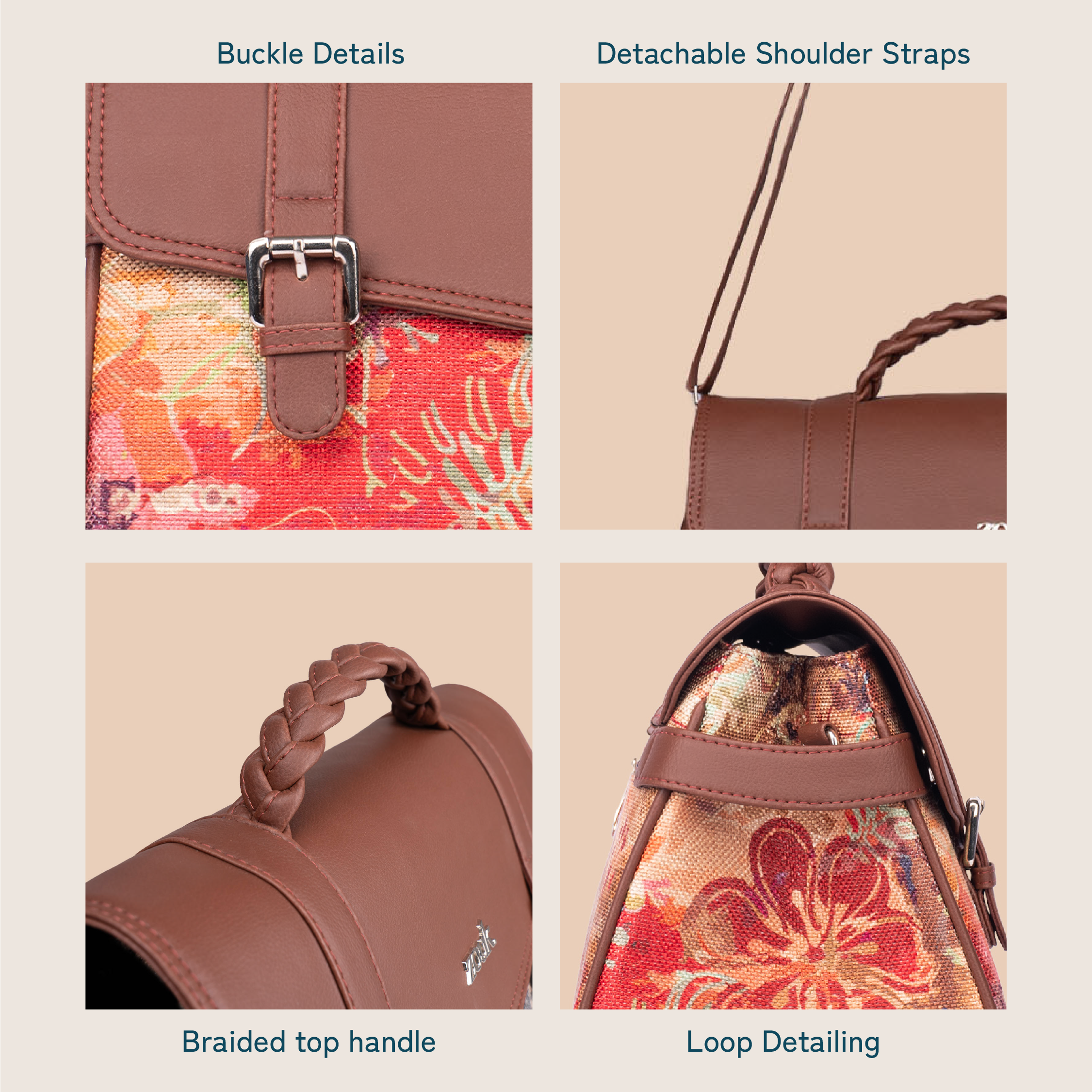 Konkona Heritage Satchel Bag - FloLov