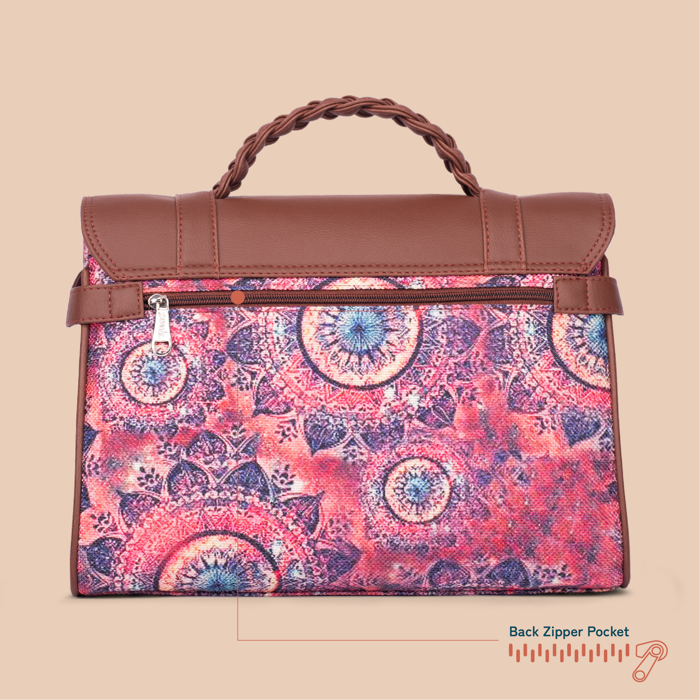 Konkona Heritage Satchel Bag - Space Chakra