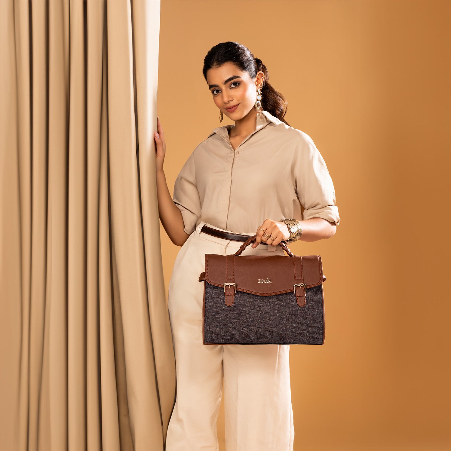 Konkona Heritage Satchel Bag - Bristel