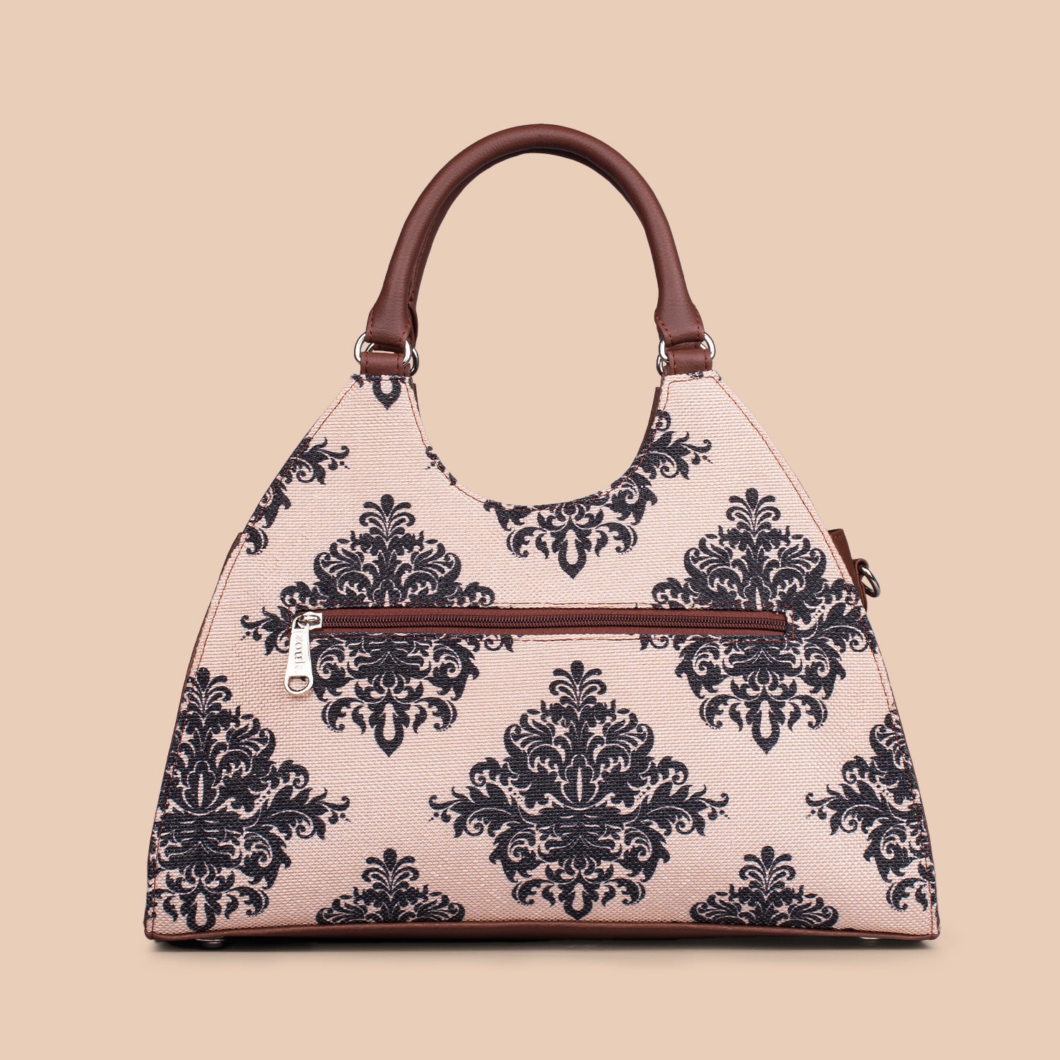 Konkona Statement Satchel Bag - Mughal Motif