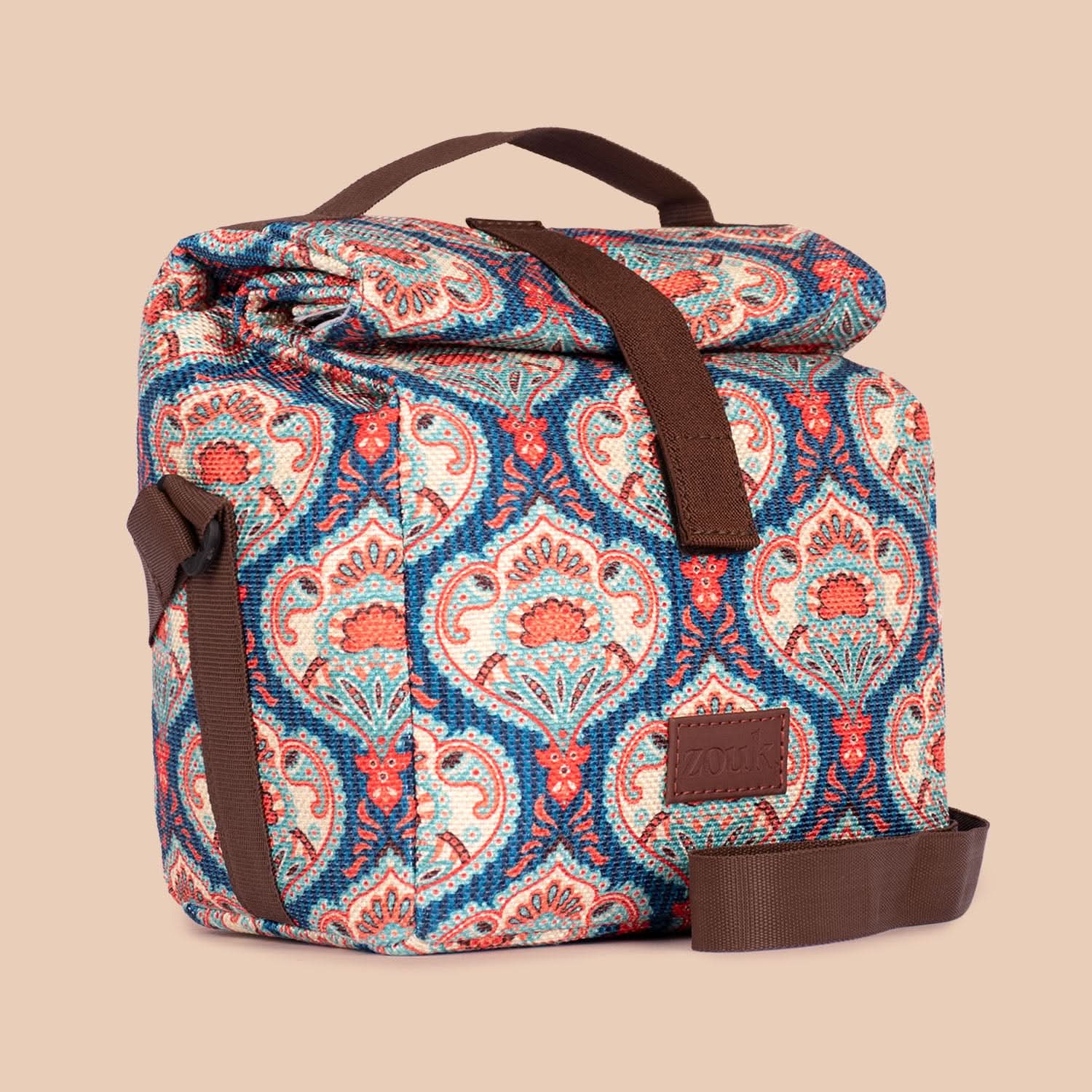 Kovil Blue Roll Up Lunch Bag