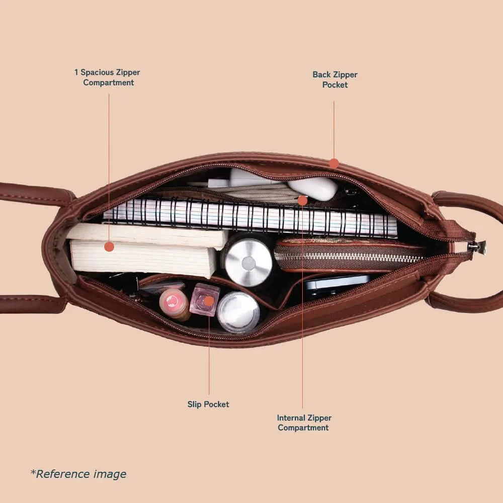 Kovil Blue Sleek Shoulder Bag