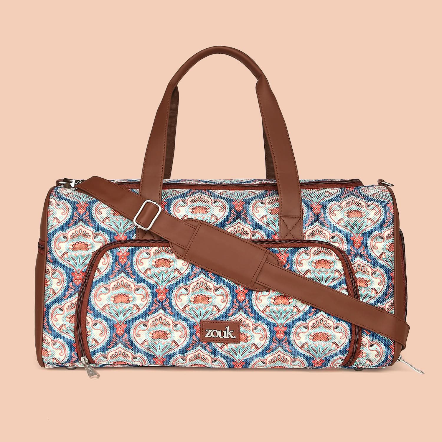Kovil Blue Weekender Duffle Bag