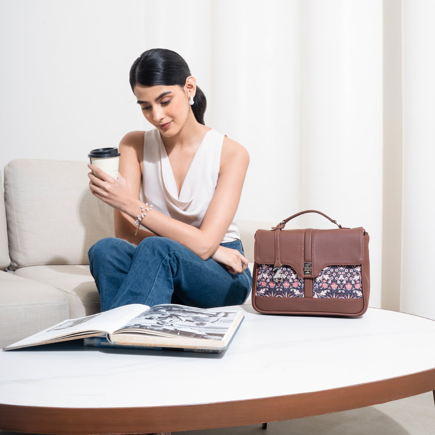 Kriti Sanon - Kashmir Blooms Nessa Satchel