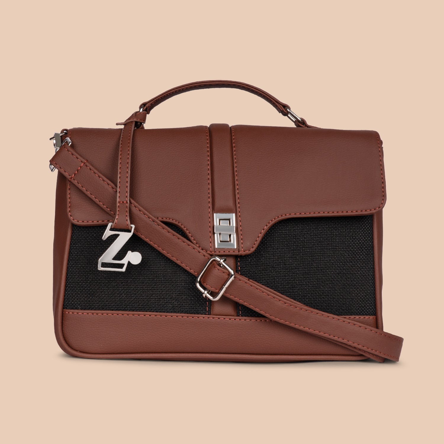 ZIP-Kriti Sanon - Jet Black Nessa Satchel