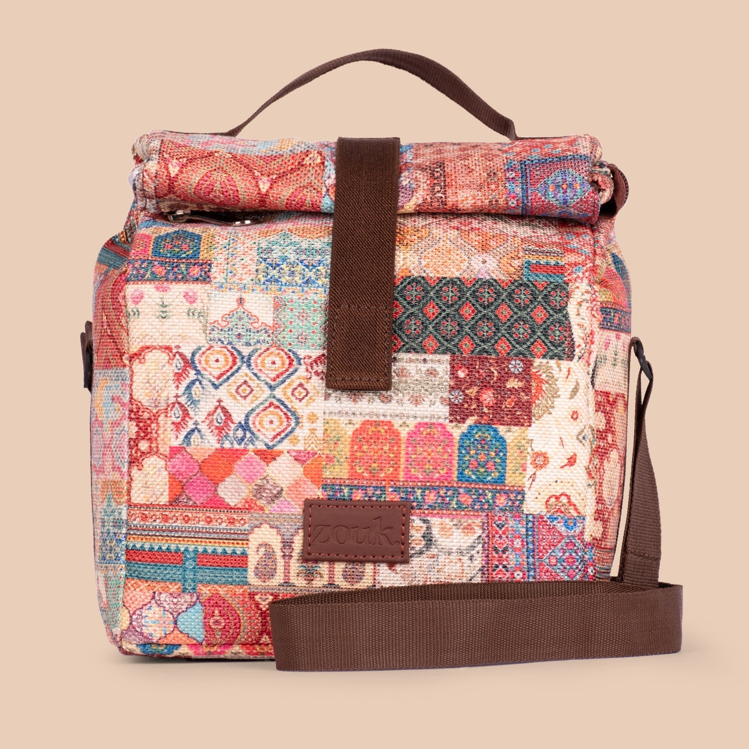 ZIP-Kutch Gamthi Roll Up Lunch Bag