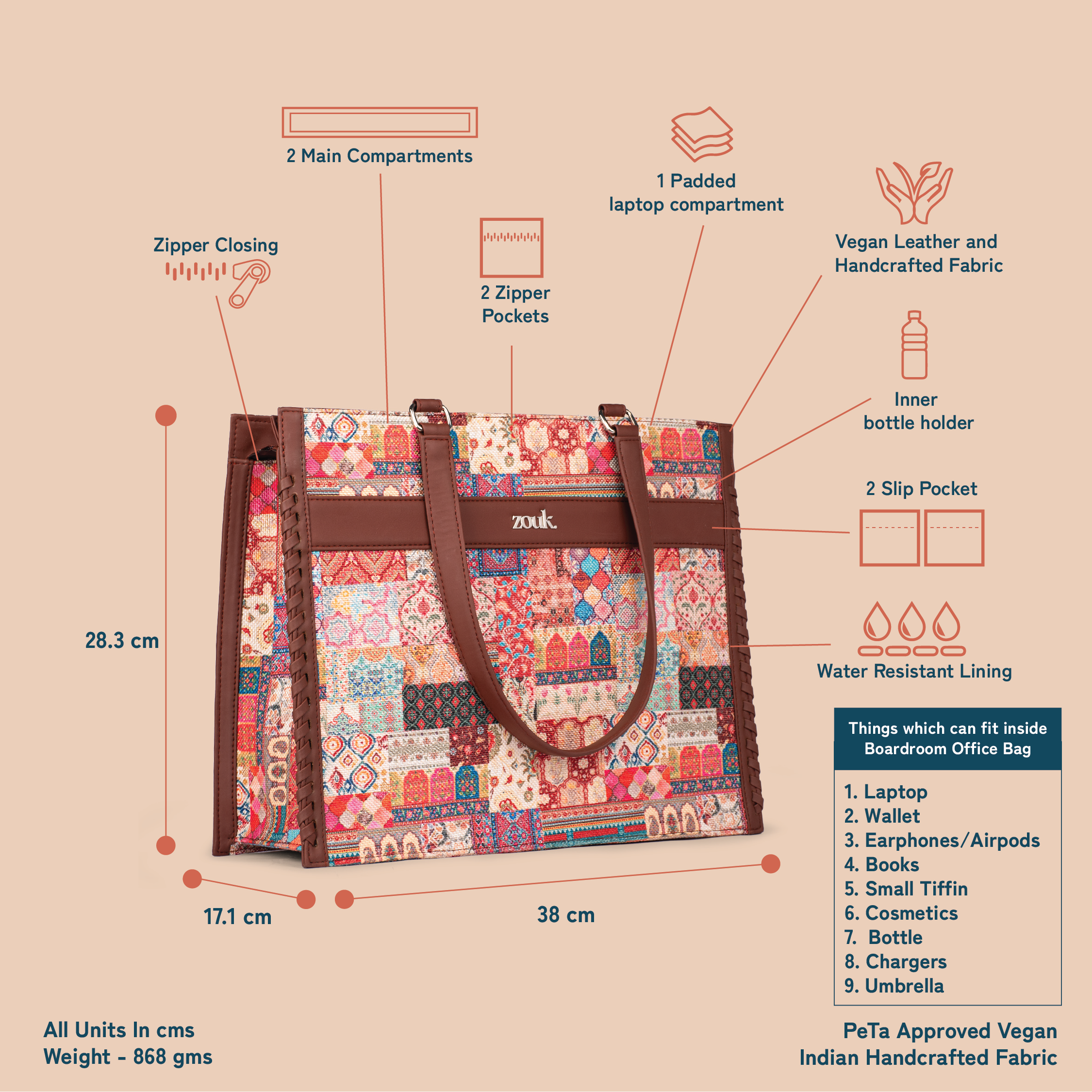 Kutch Gamthi Boardroom Office Bag