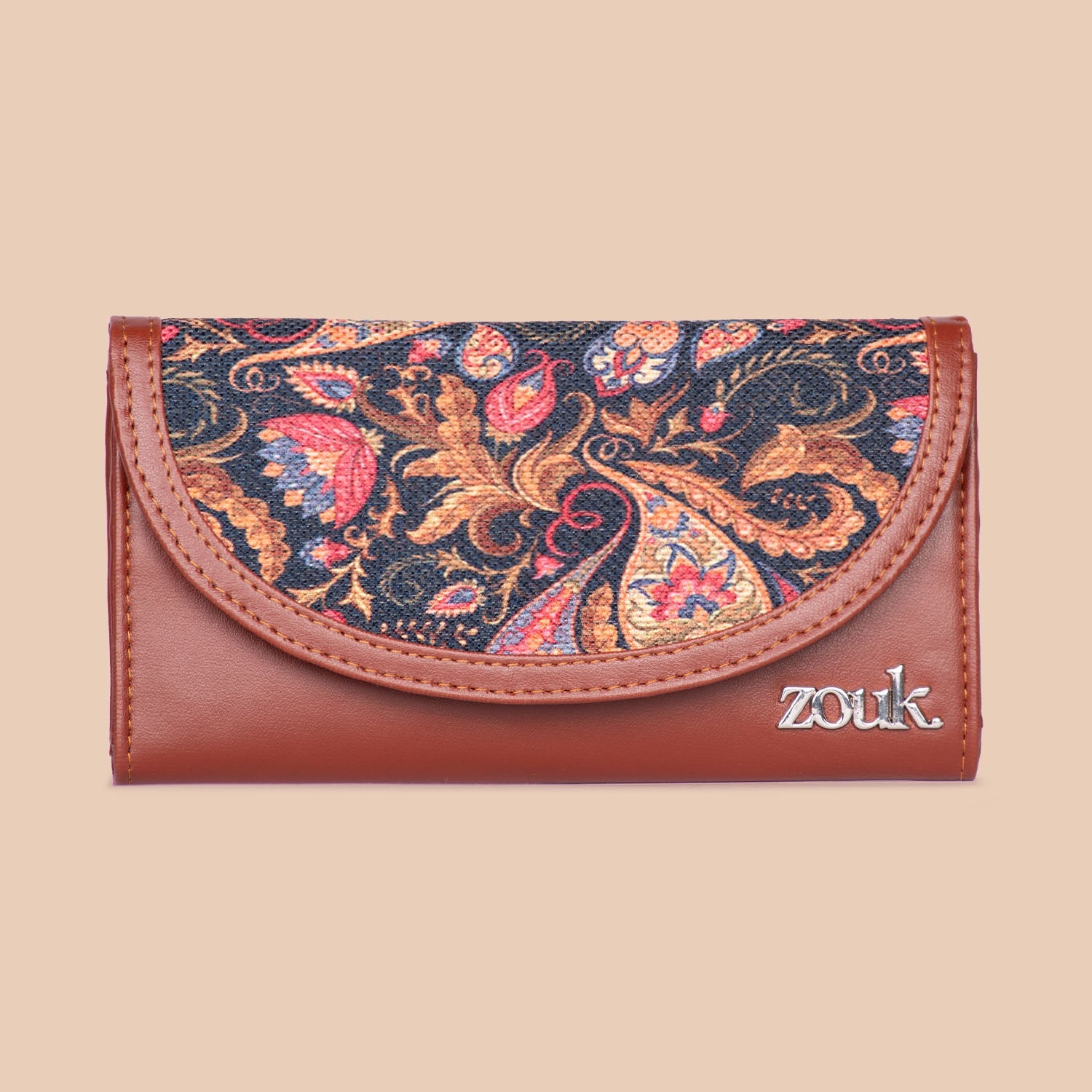 ZIP-Paisley Print Kyra Flap Wallet