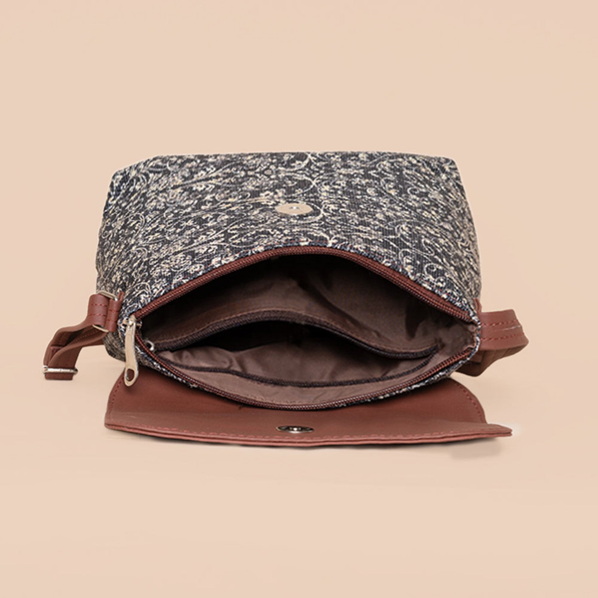 FloMotif & Lattice Lace - SAK Satchel & Flap Sling Bag Combo