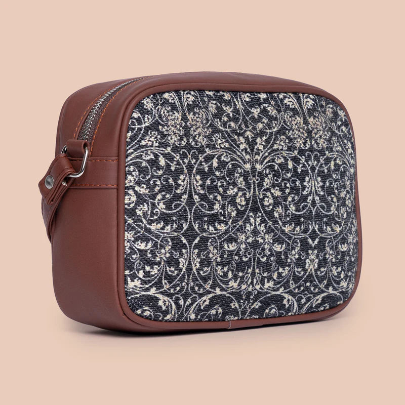 WavBeach & Lattice Lace - Office Tote Bag & Sling Bag Combo