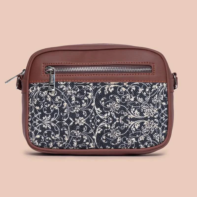 WavBeach & Lattice Lace - Office Tote Bag & Sling Bag Combo