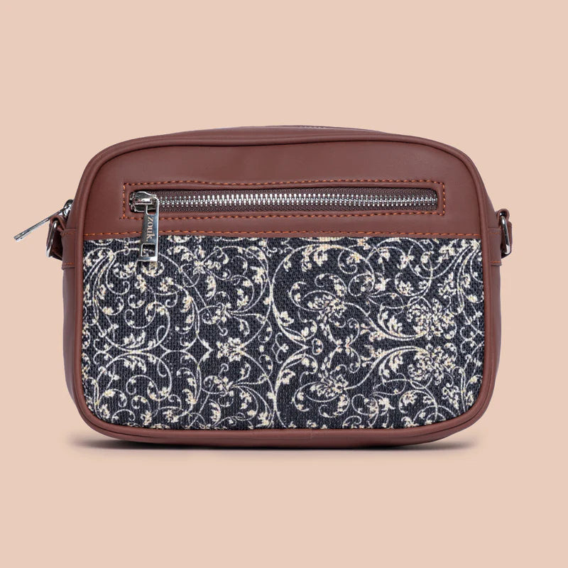 WavBeach & Lattice Lace - Office Tote Bag & Sling Bag Combo