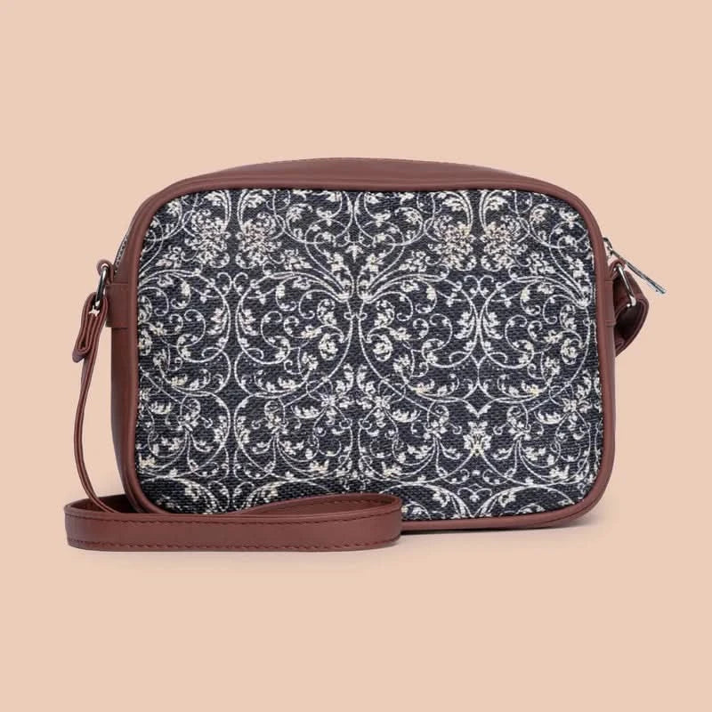 WavBeach & Lattice Lace - Office Tote Bag & Sling Bag Combo