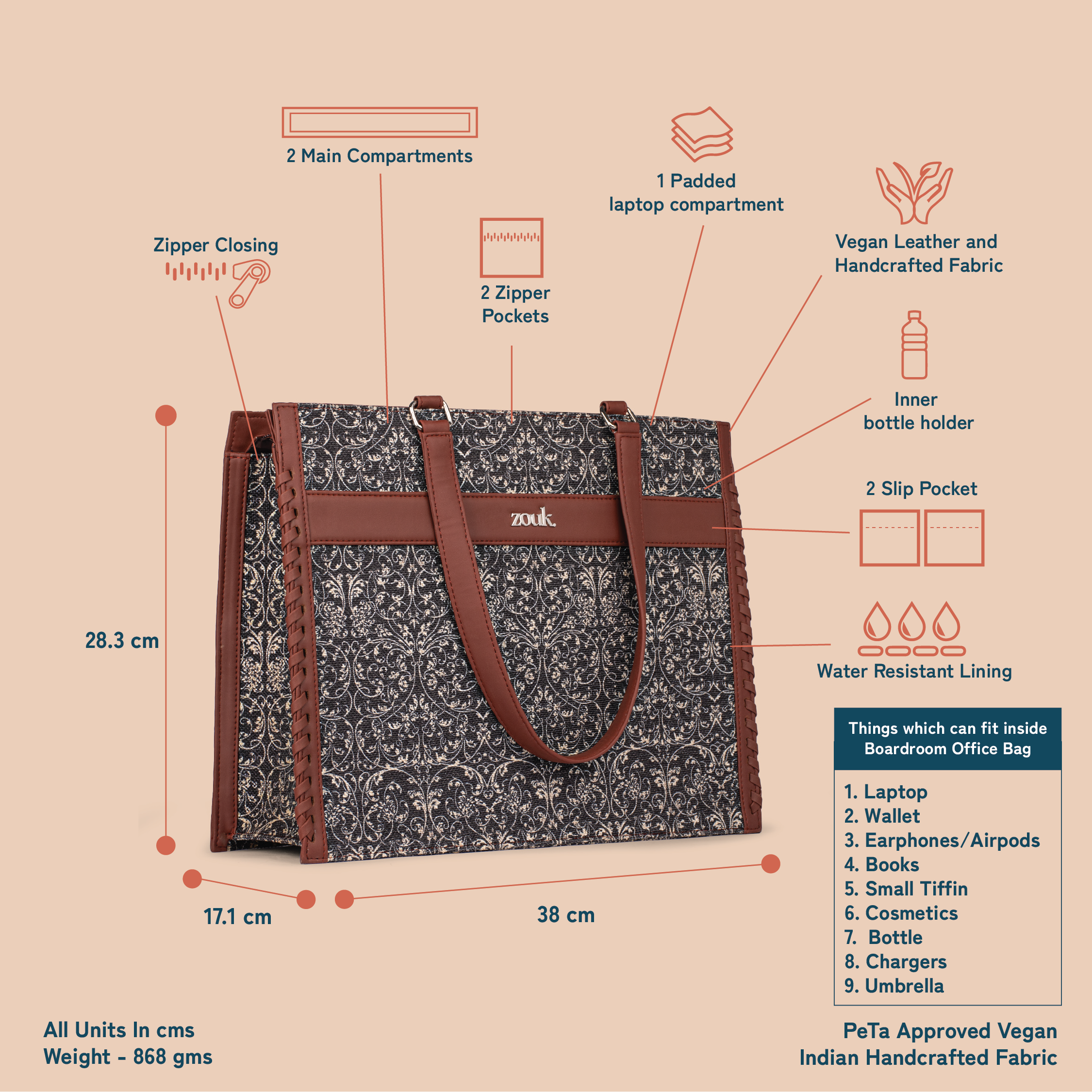 Lattice Lace Boardroom Office Bag