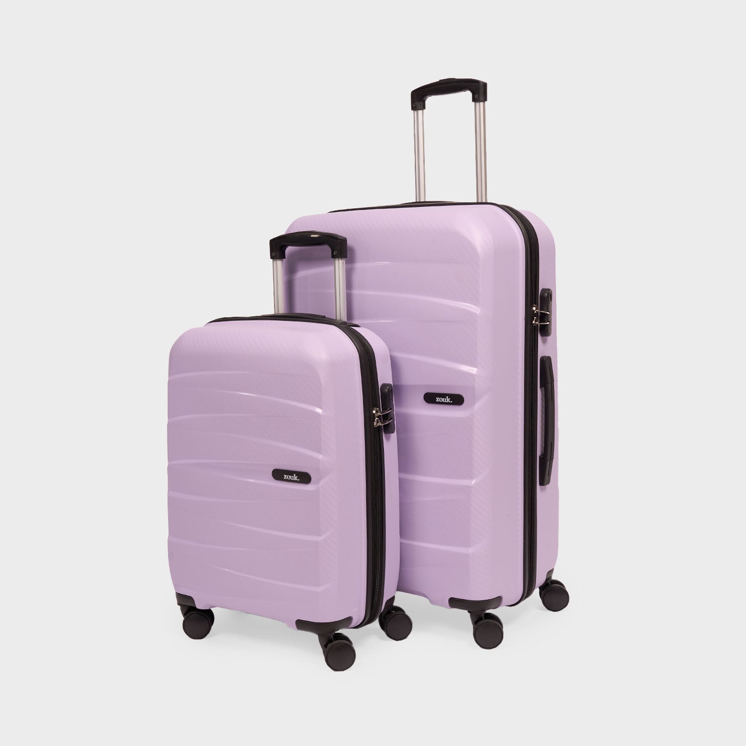 Lilac Aira Trolley Bag Combo (Cabin & Large)