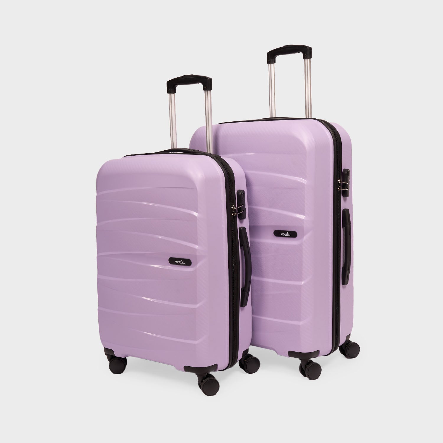Lilac Aira Trolley Bag Combo (Medium & Large)