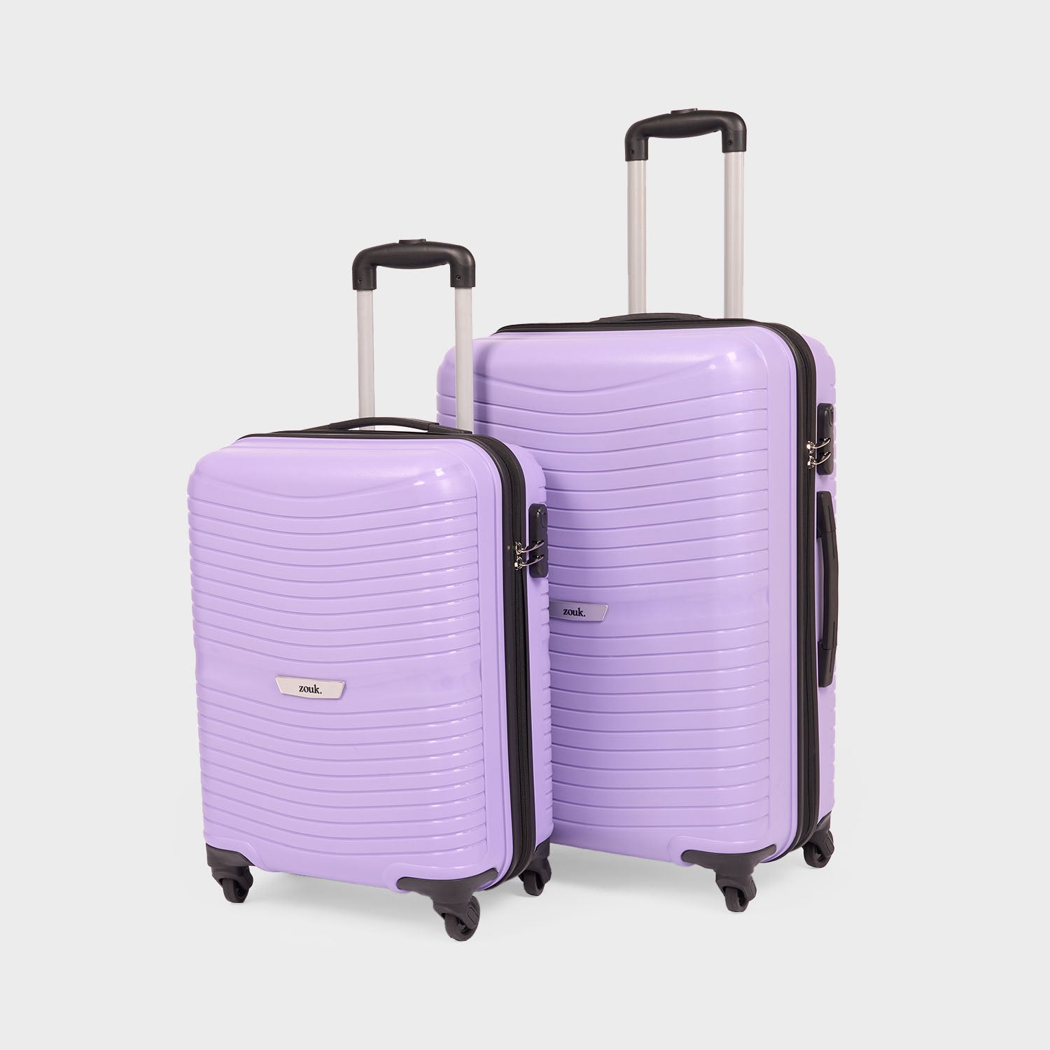 Lilac Zoya Trolley Bag Combo (Cabin & Medium)