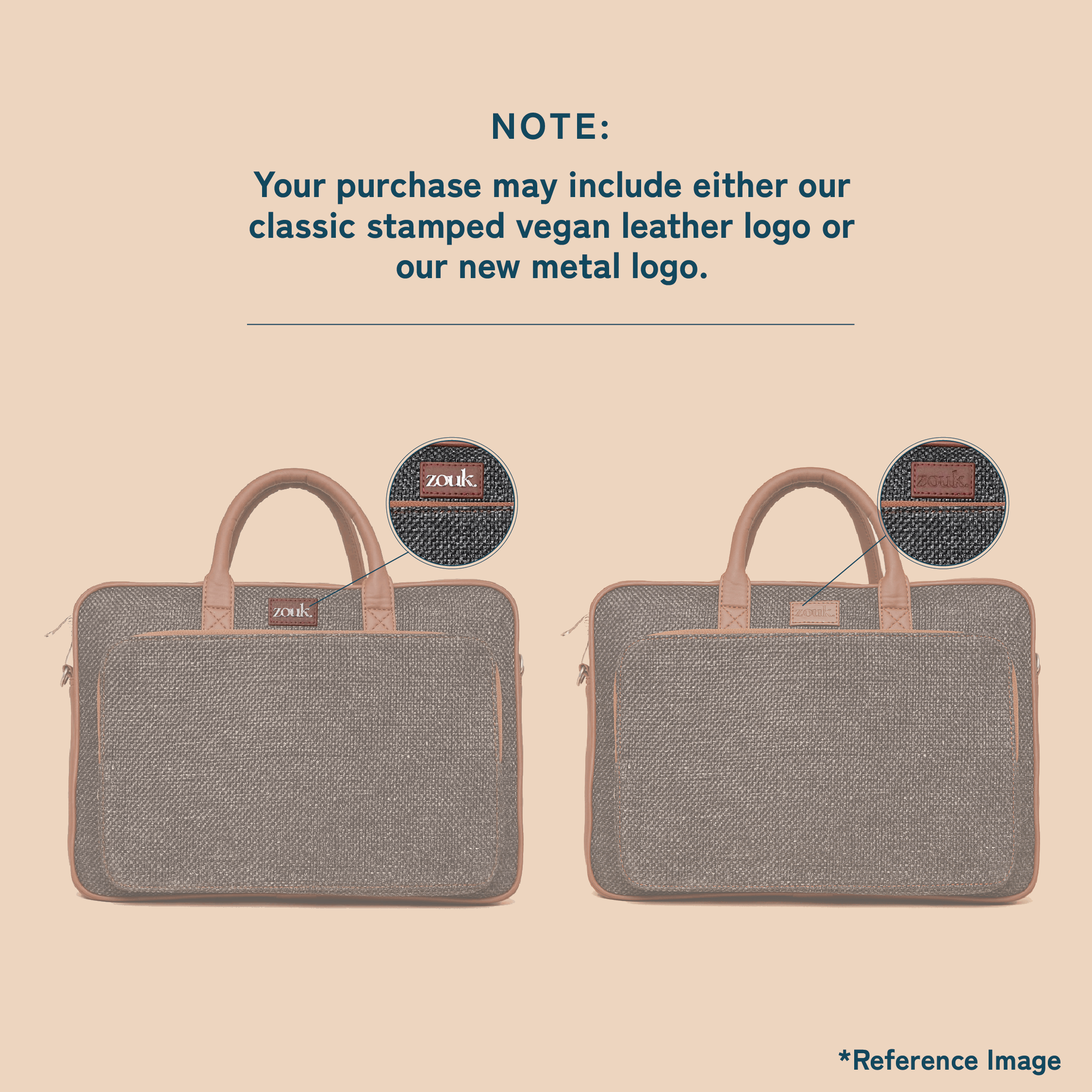 Brown Metal Laptop Bag