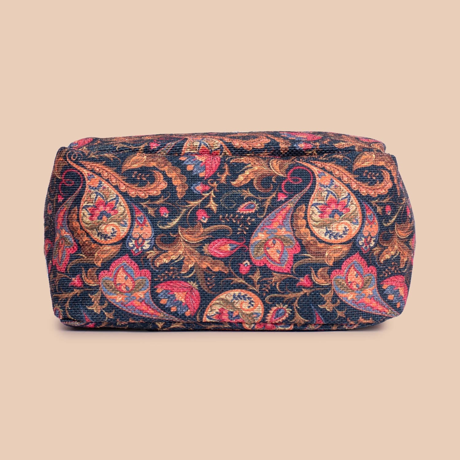 ZIP-Paisley Print Lunch Bag