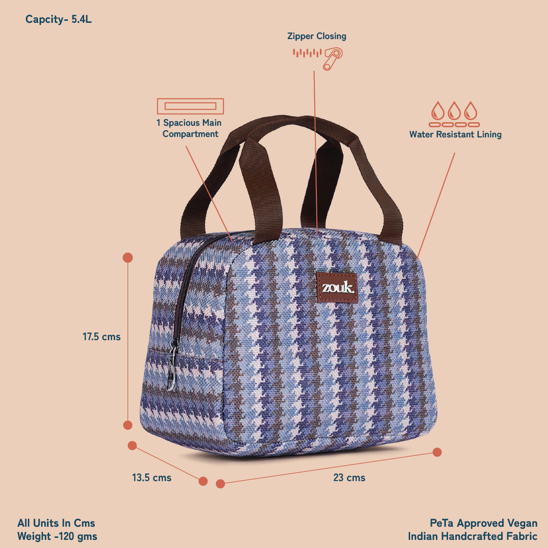 Bombay Houndstooth Lunch Bag