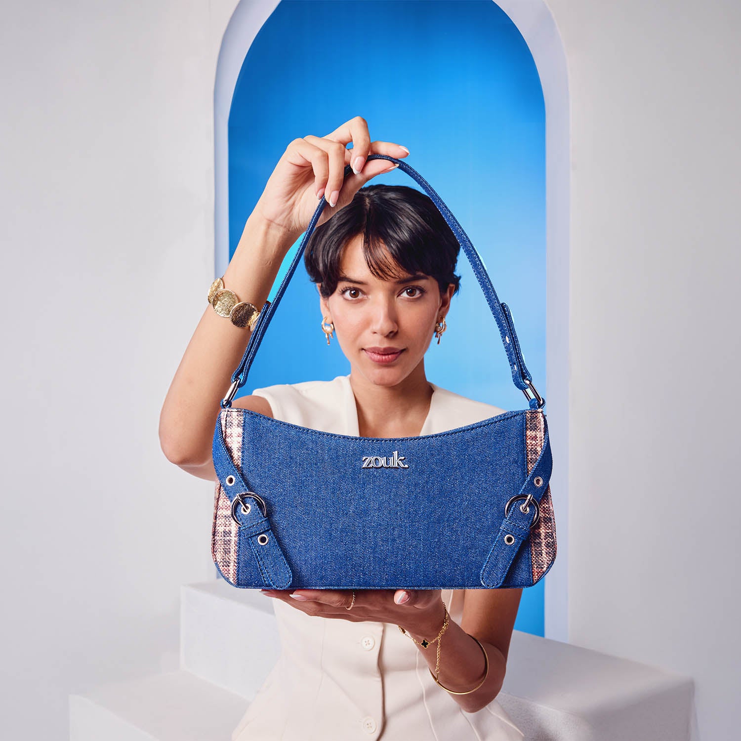 Lyra Baguette - Cashmere Noir (Pink)