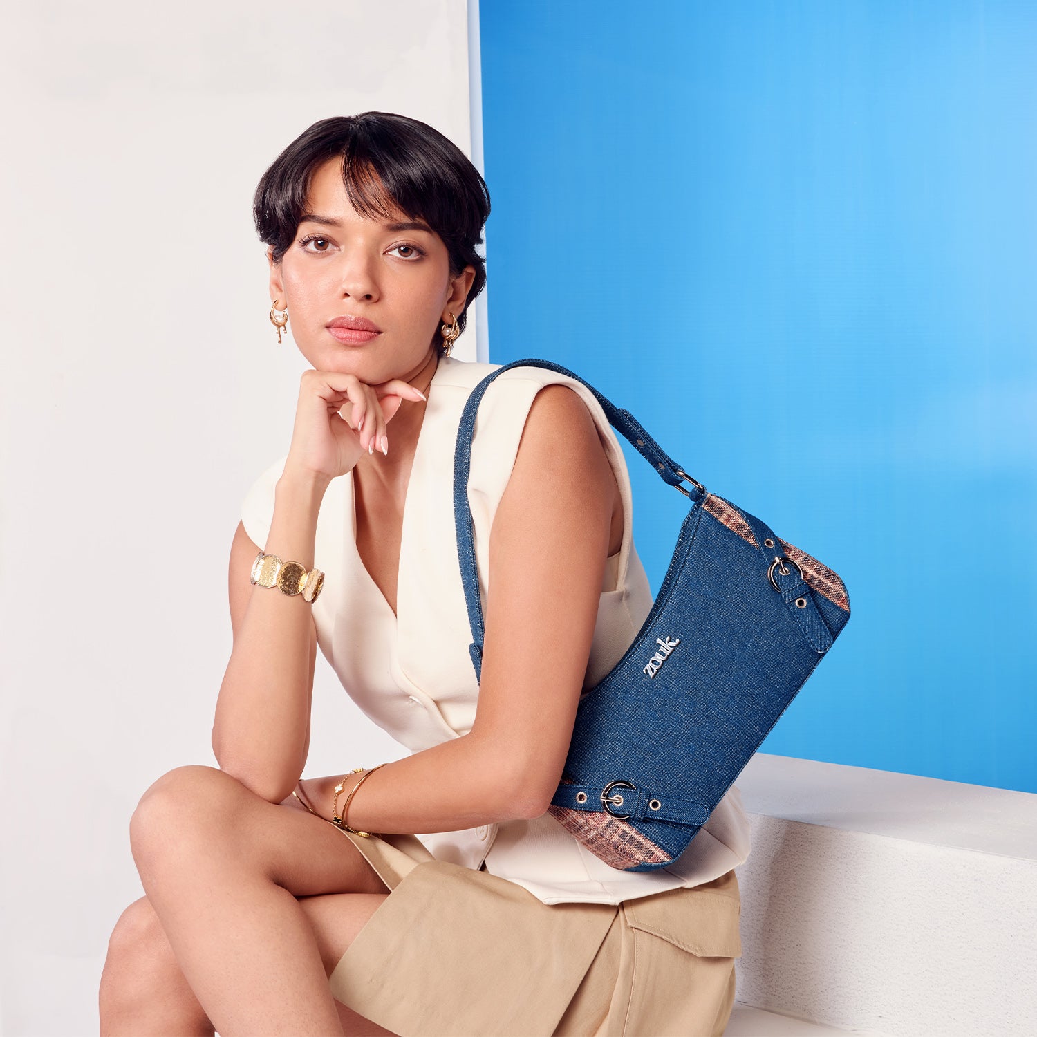 Lyra Baguette - Cashmere Noir (Copper)