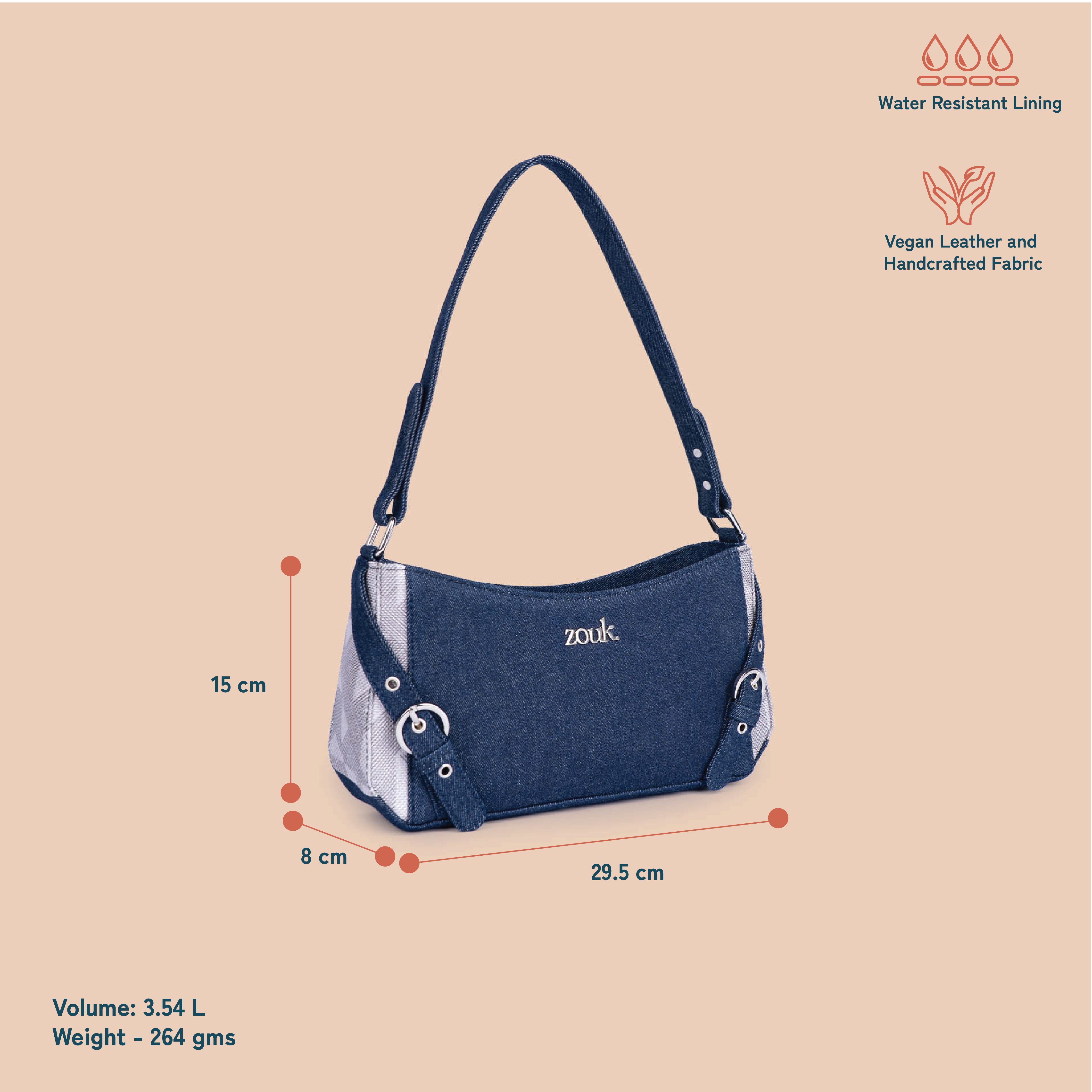 Lyra Baguette - Aravalli Abstract