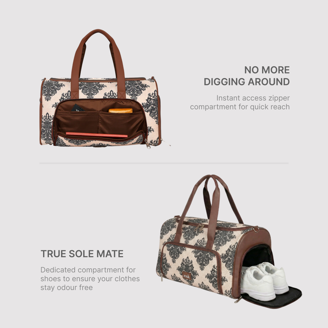 Mughal Motif Weekender Duffle Bag