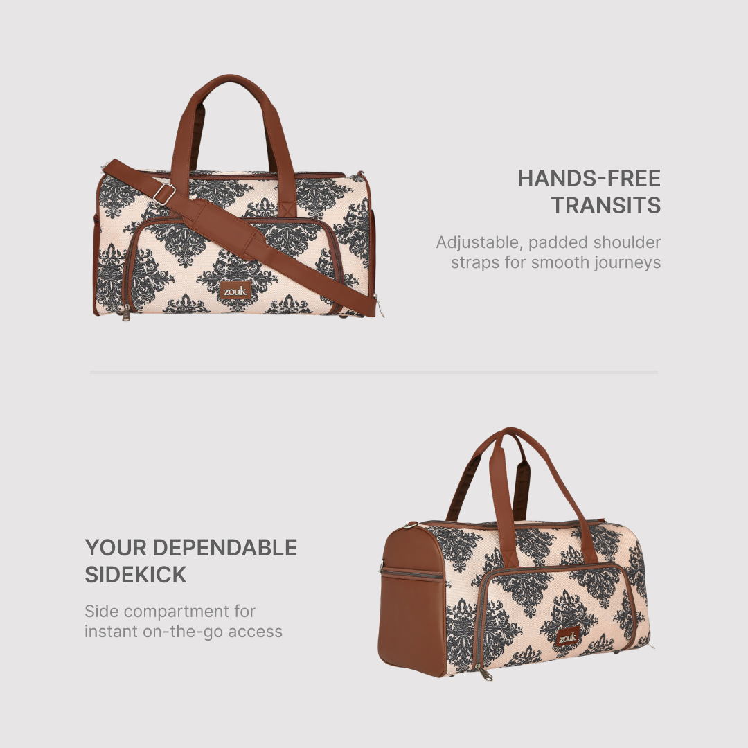 Mughal Motif Weekender Duffle Bag