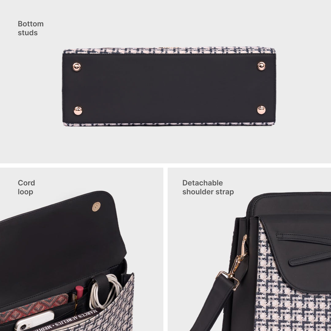 Carter Checks Maven Office Handbag (Black)