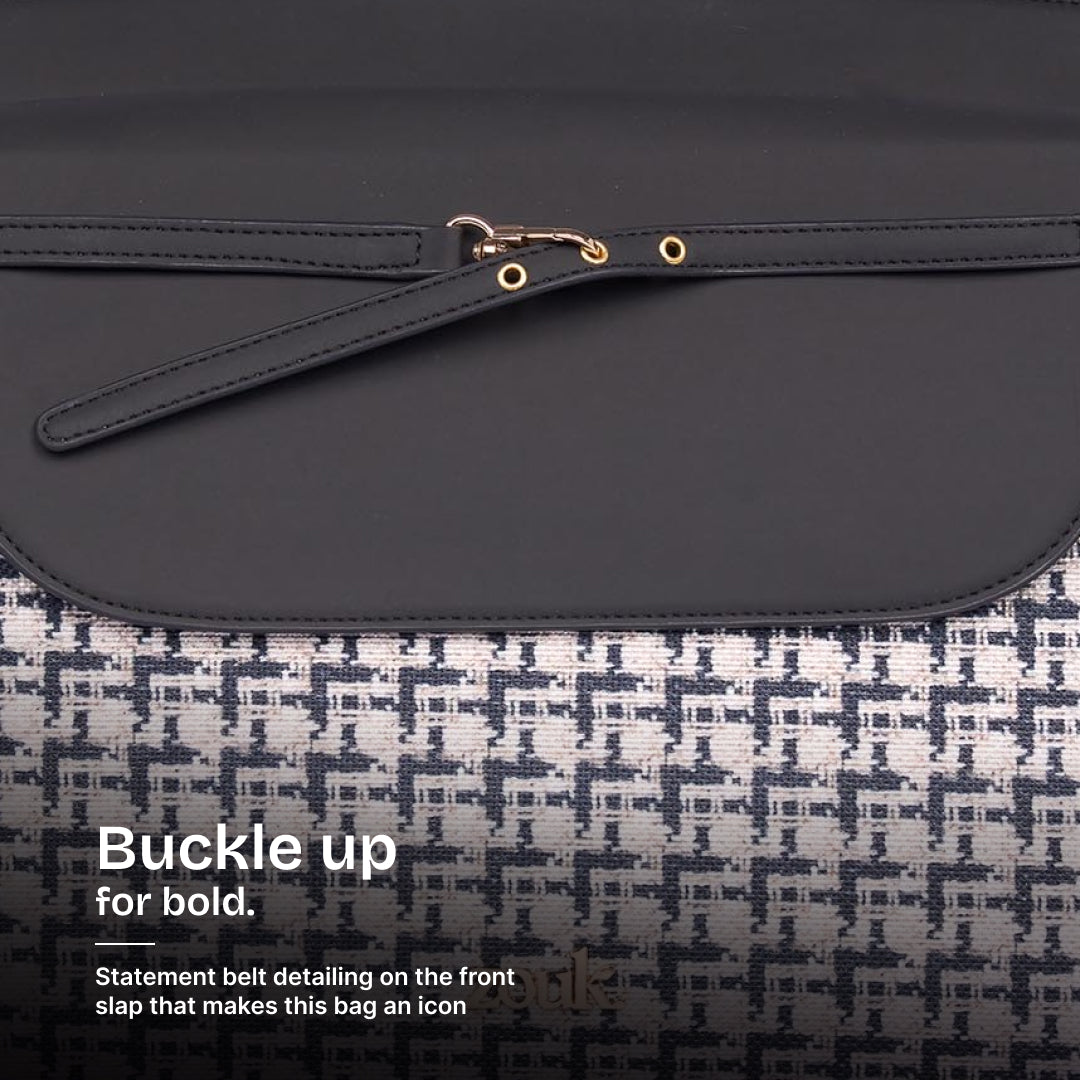 Carter Checks Maven Office Handbag (Black)