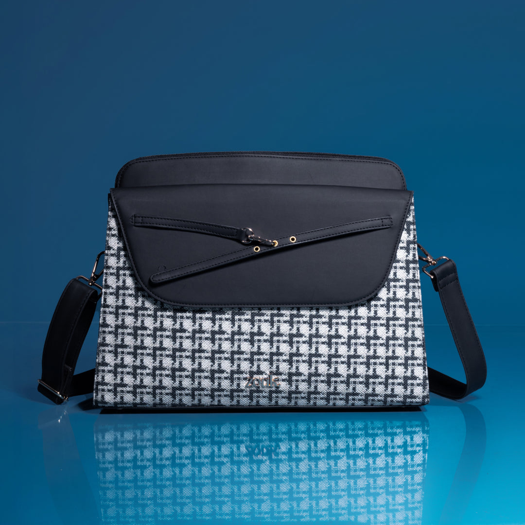 Carter Checks Maven Office Handbag (Black)