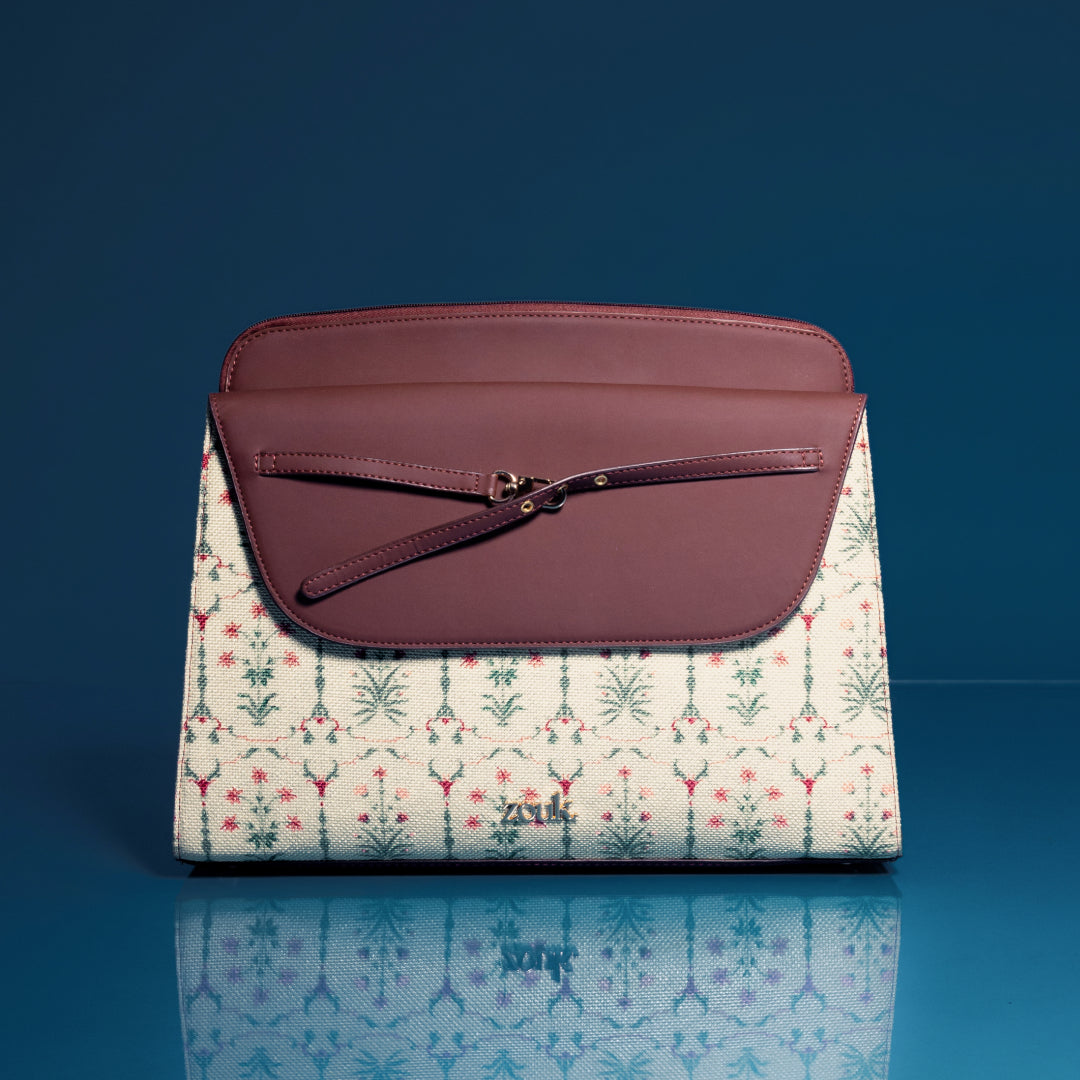 Taj Nakashi Maven Office Handbag (Brown)