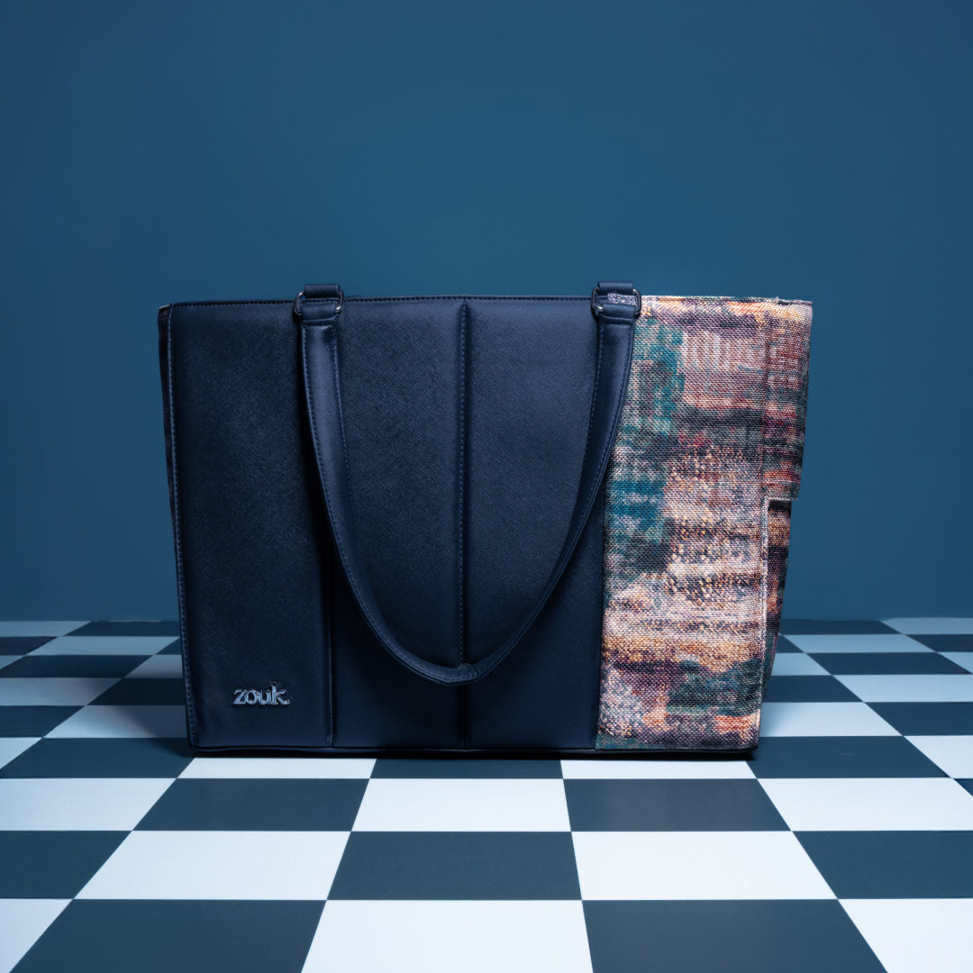 Triund Baroque Ace Office Bag (Navy Blue)