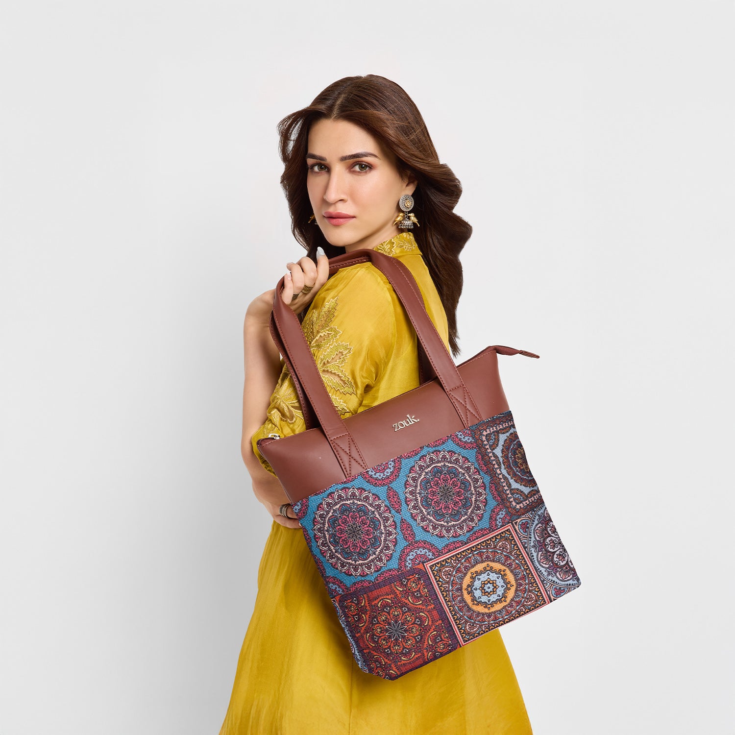 Multicolor Mandala Print Everyday Tote Bag