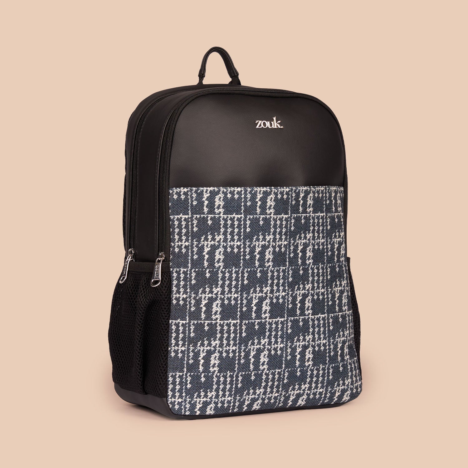 Madras Monochrome Men's Statement Backpack