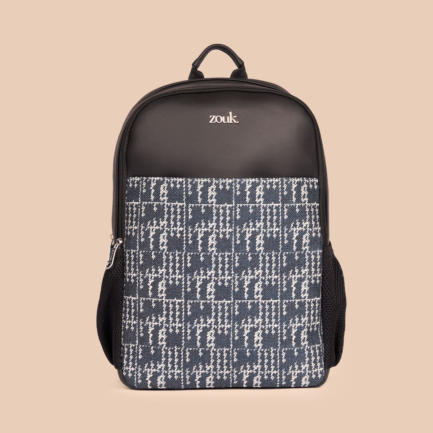Madras Monochrome Men's Statement Backpack