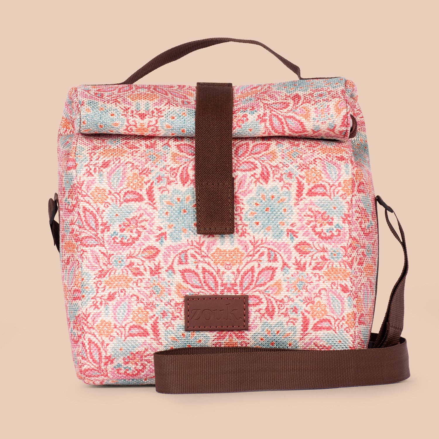 Mangalore Blossoms Roll Up Lunch Bag