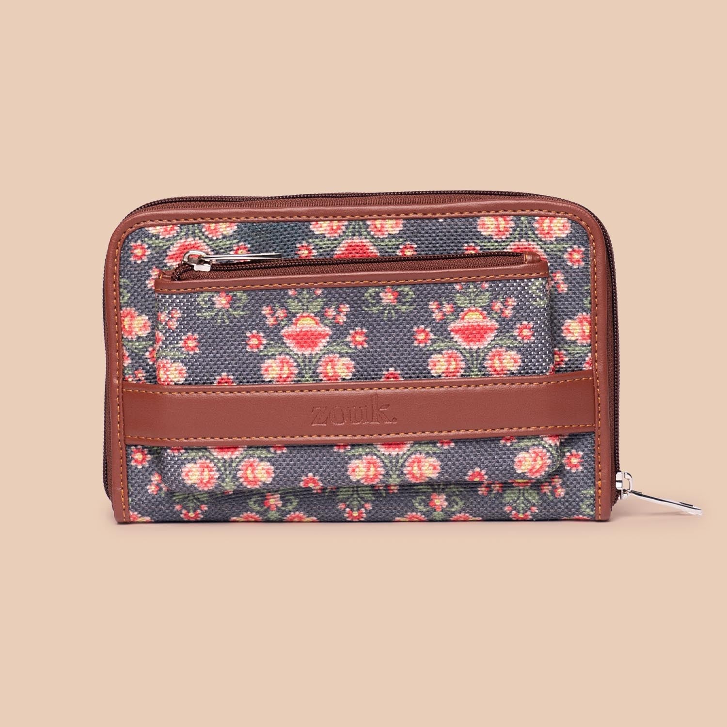 Mughal Garden Print Classic Zipper Wallet