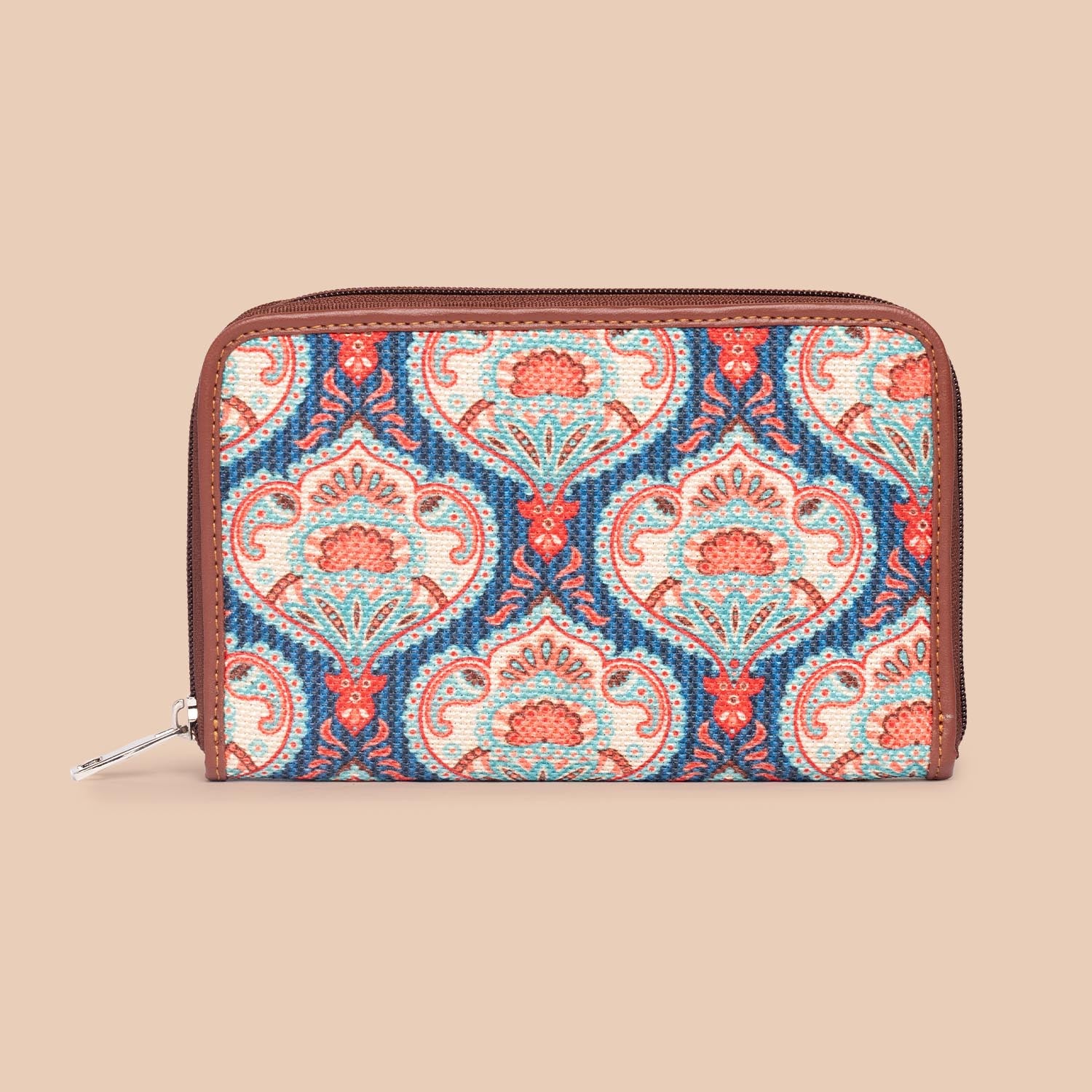 Kovil Blue Classic Zipper Wallet