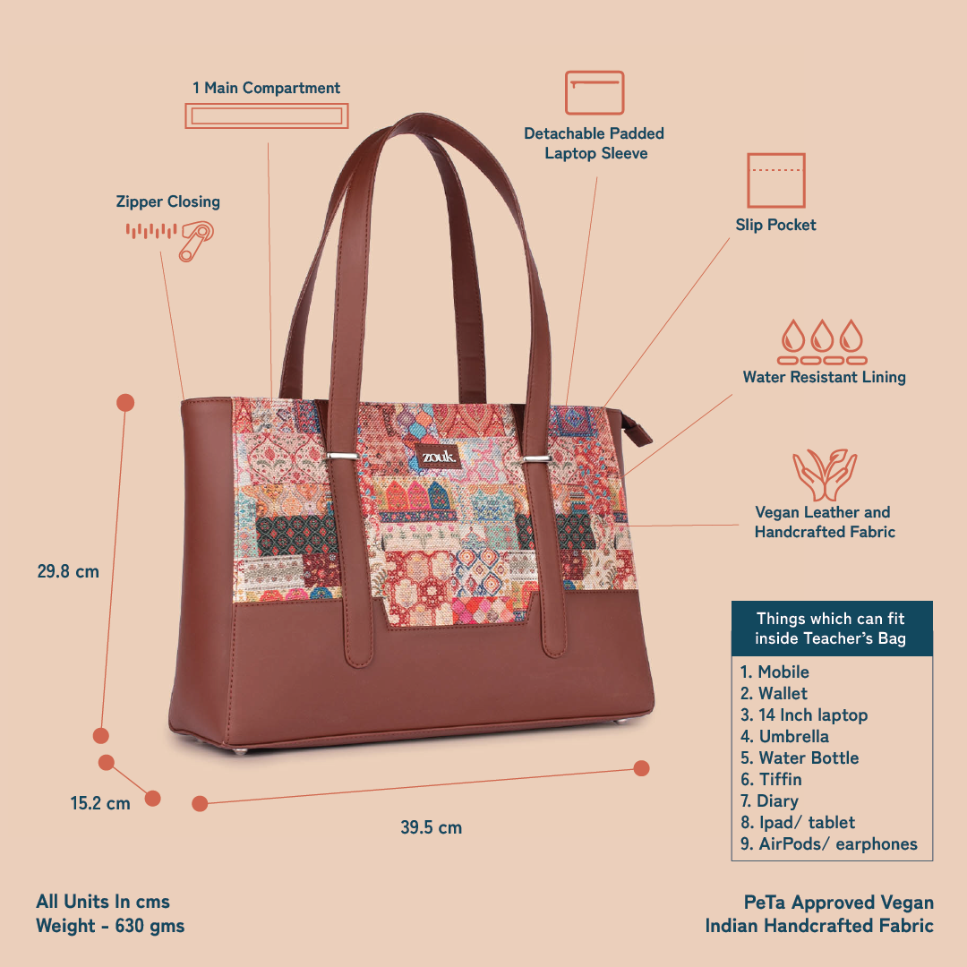Zouk Kutch Gamthi Maya Multitasker Tote Bag
