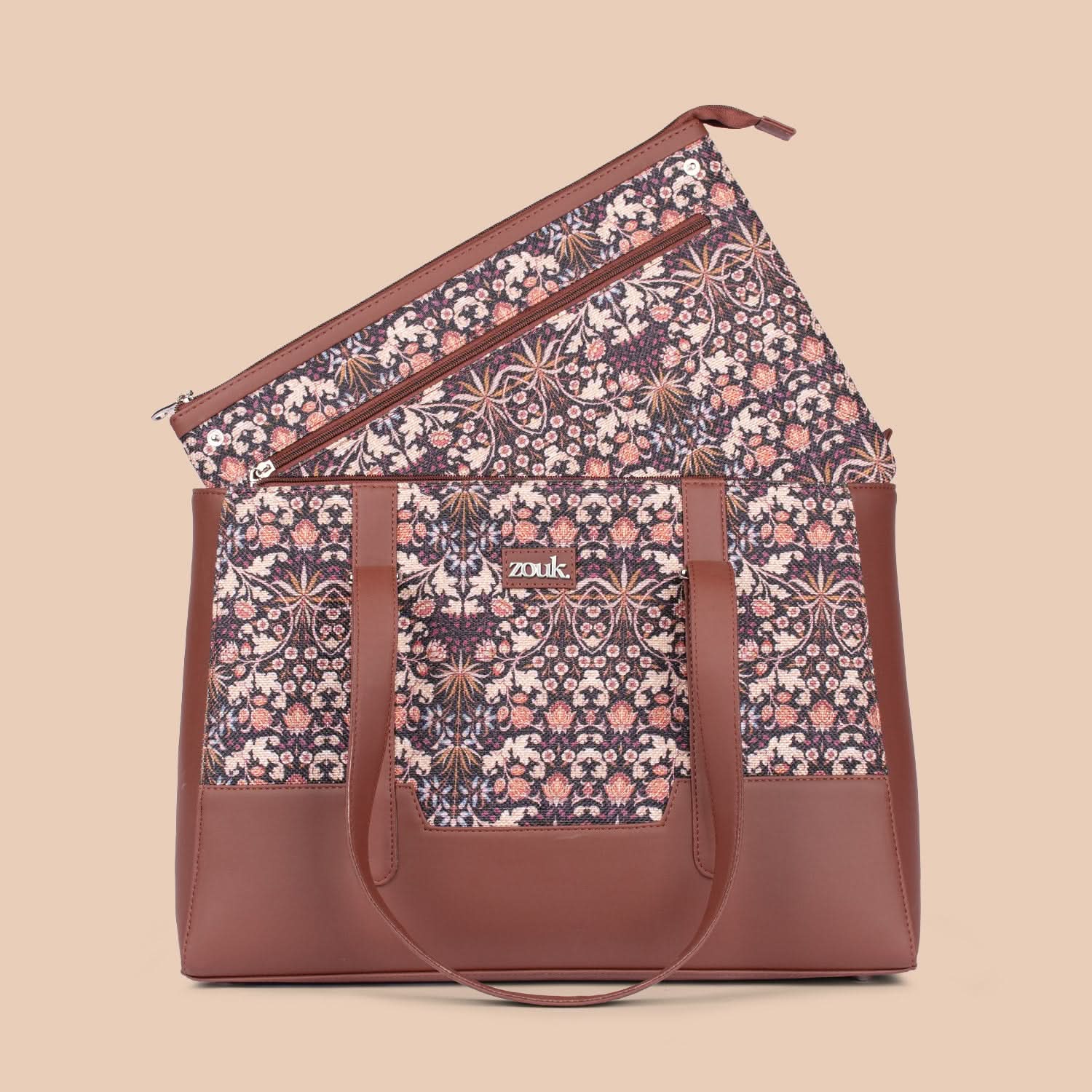 Zouk Kashmir Blooms Maya Multitasker Tote Bag